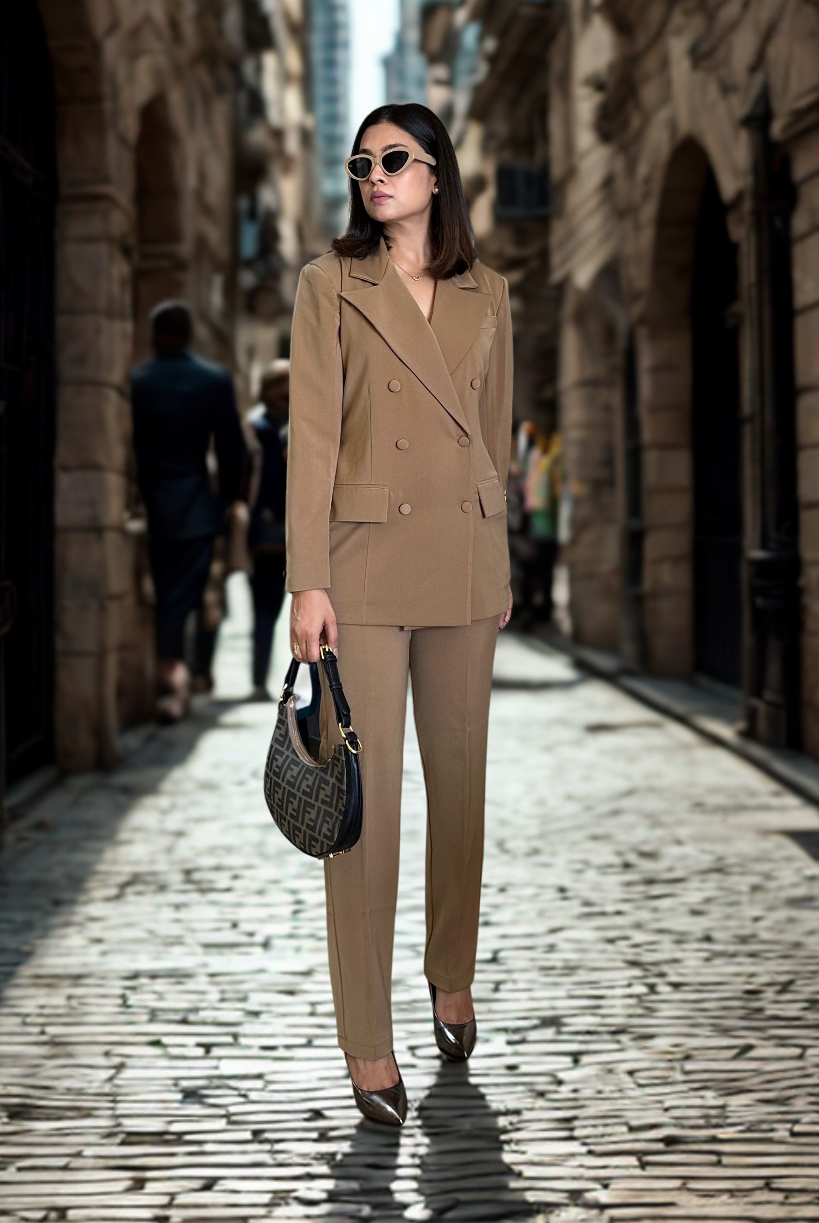 Mocha Muse Blazer 2-Piece Set - Beyond Formals
