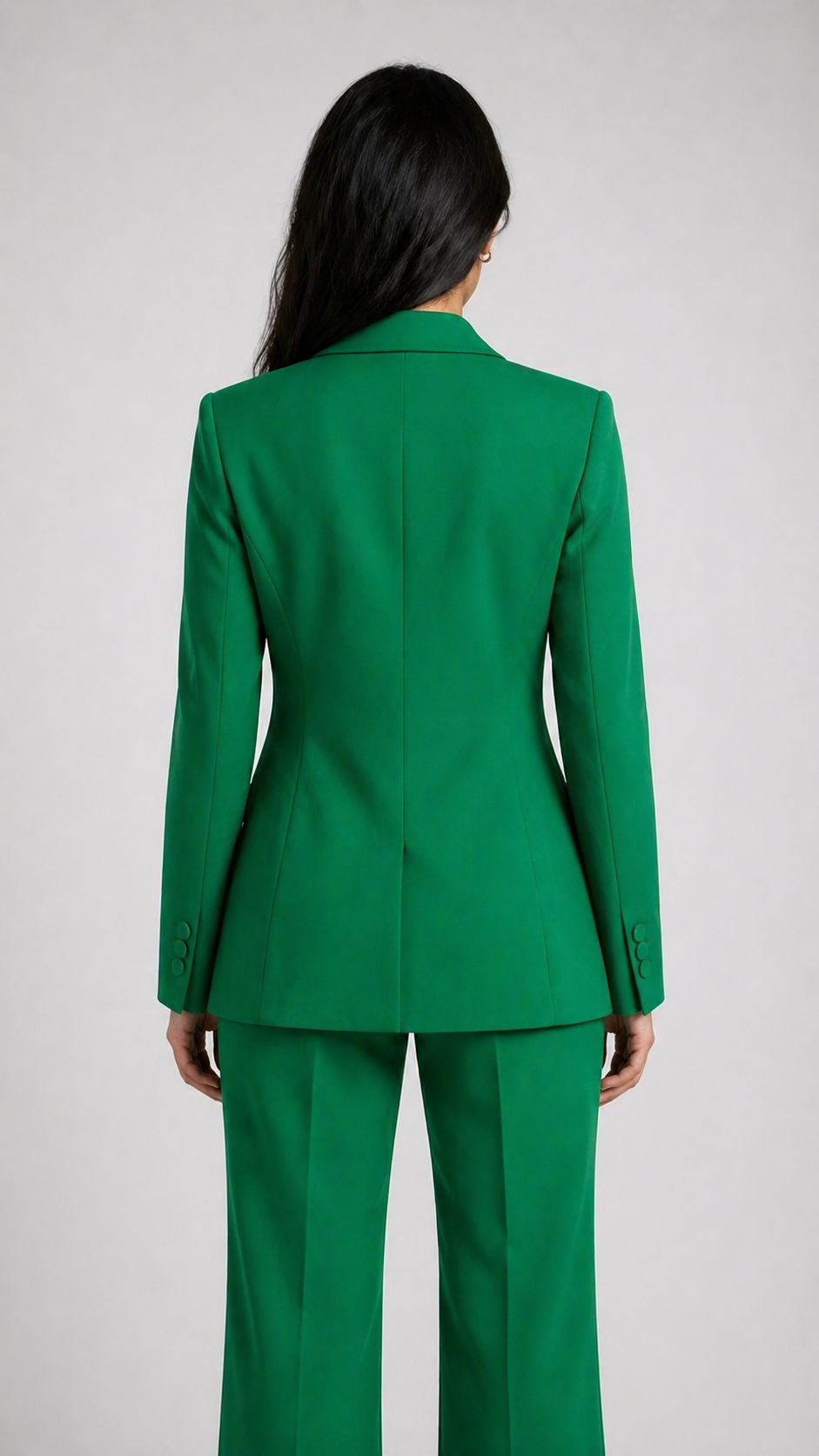 Green Double-Breasted Power Suit Set Beyond Formals