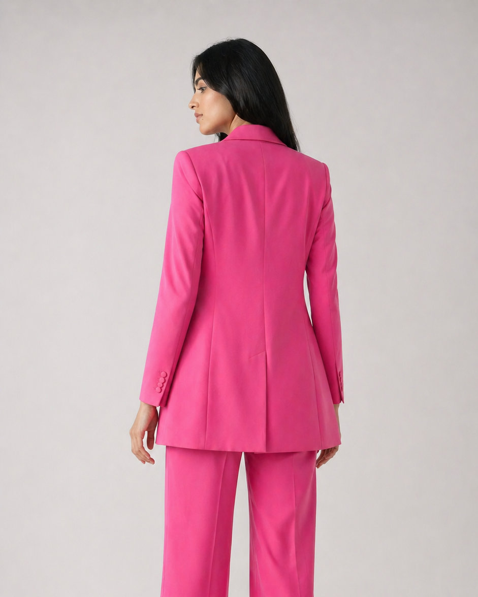 Rosey Pink Royale Blazer Suit Set Beyond Formals