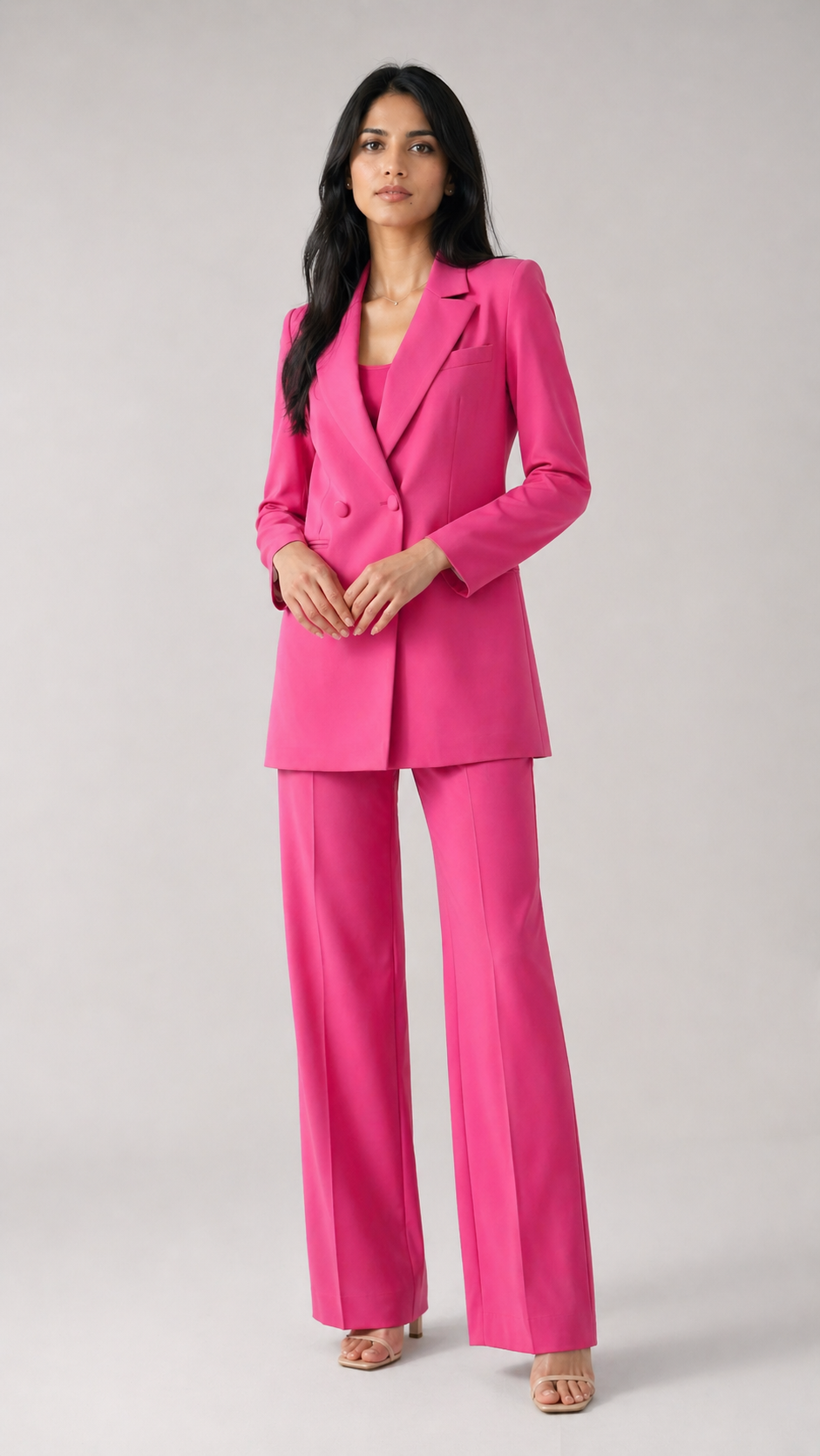 Rosey Pink Royale Blazer Suit Set Beyond Formals
