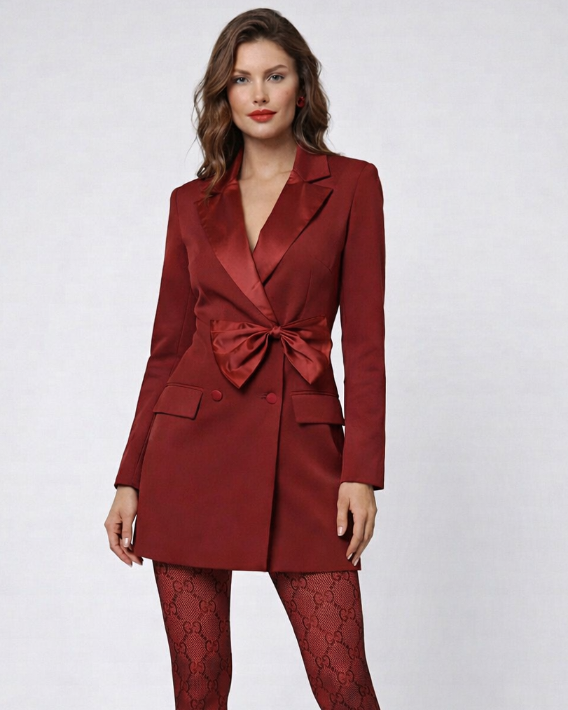 Scarlet Knot Blazer Dress Beyond Formals