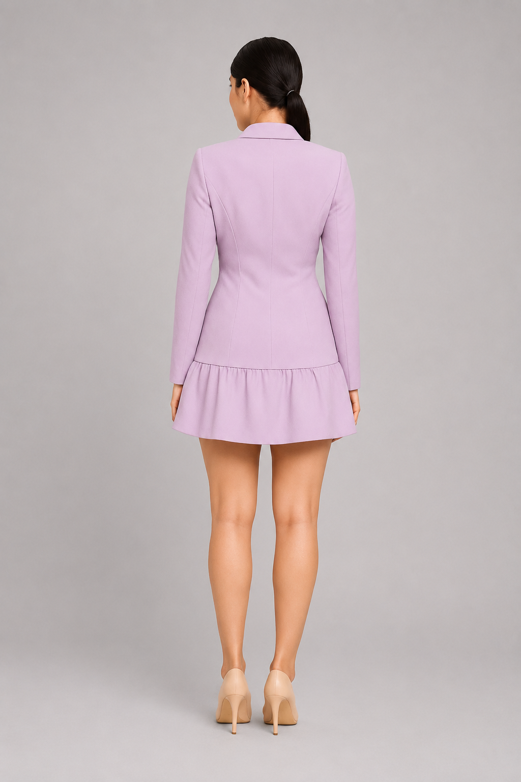 Lavender Structured Blazer Dress Beyond Formals