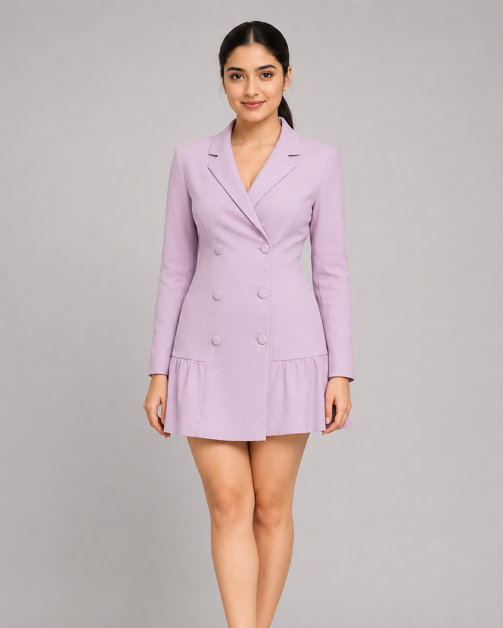 Lavender Structured Blazer Dress Beyond Formals
