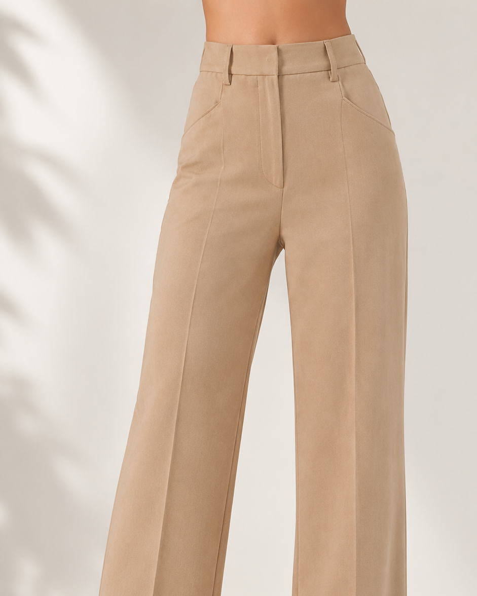 High-Waist Wide-Leg Trousers Beyond Formals