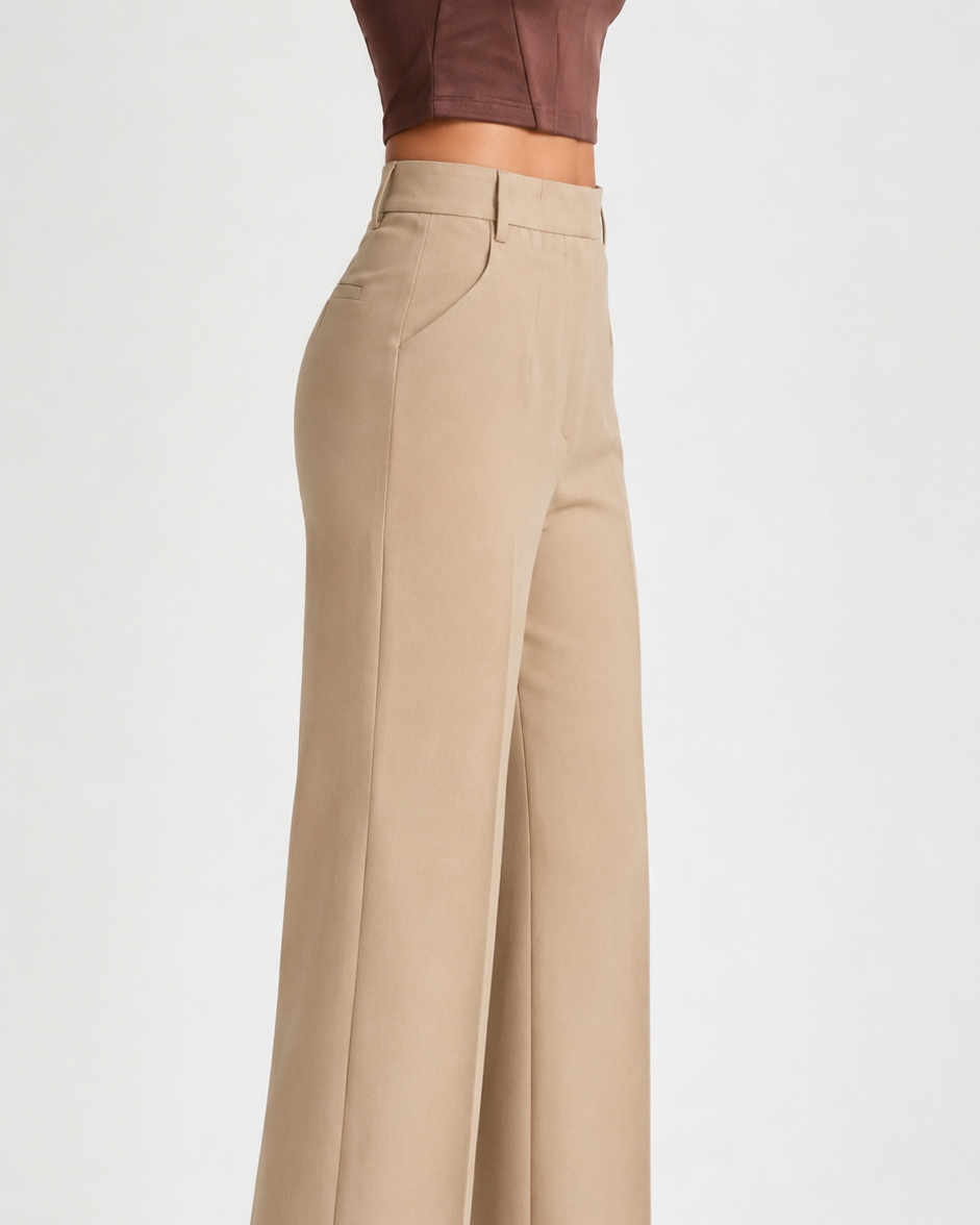 High-Waist Wide-Leg Trousers Beyond Formals