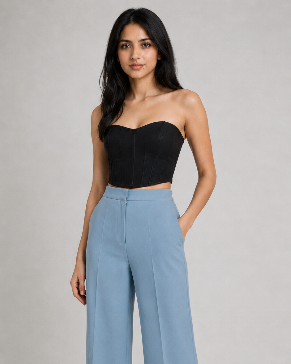 High-Waist Wide-Leg Trousers Beyond Formals