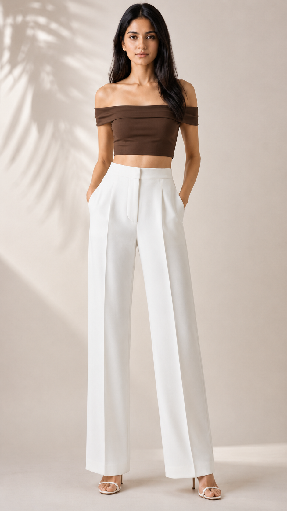 High-Waist Wide-Leg Trousers Beyond Formals