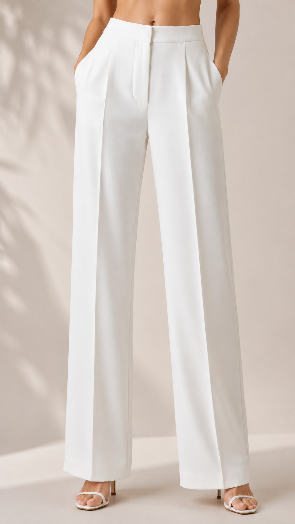 High-Waist Wide-Leg Trousers Beyond Formals