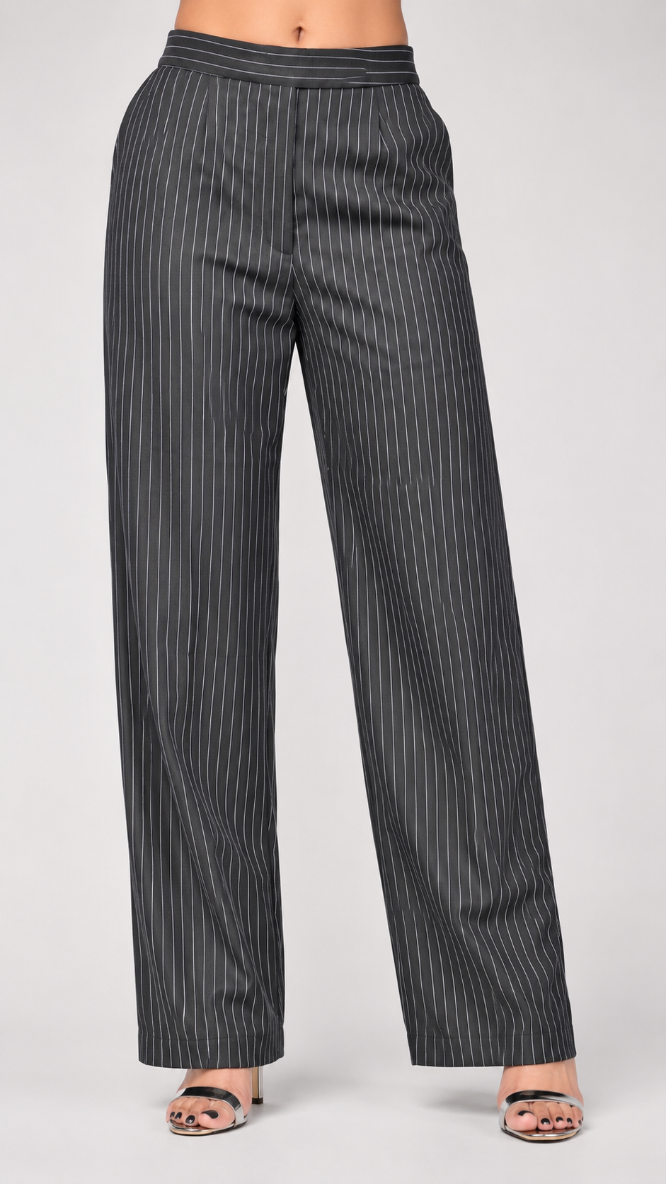 Black Striped 3-Piece Premium Formal Blazer Suit Set With Waistcoat & Pants Beyond Formals