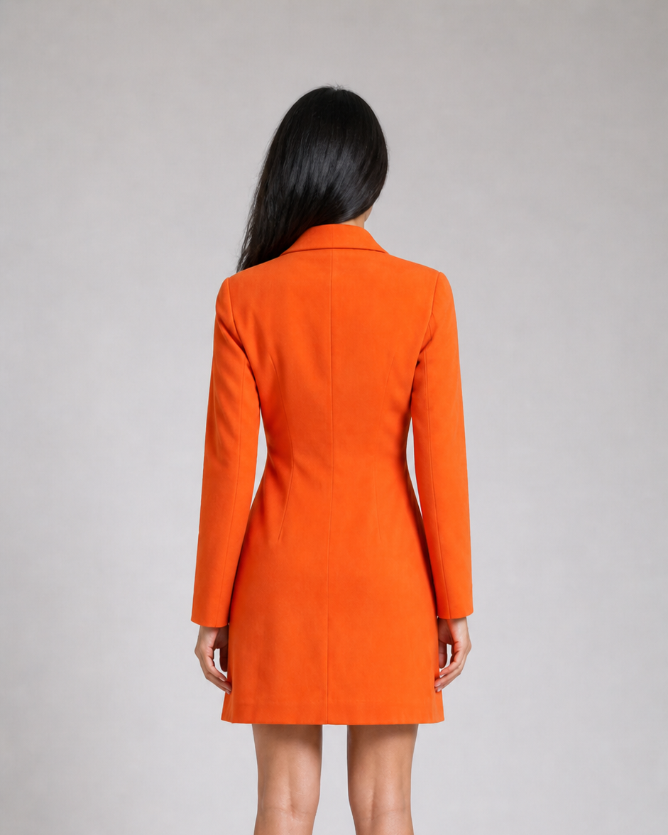 Orange Blazer Dress Beyond Formals