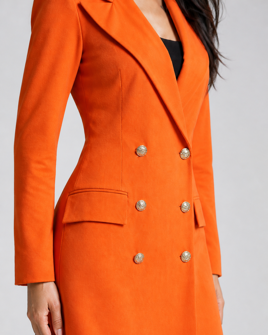Orange Blazer Dress Beyond Formals