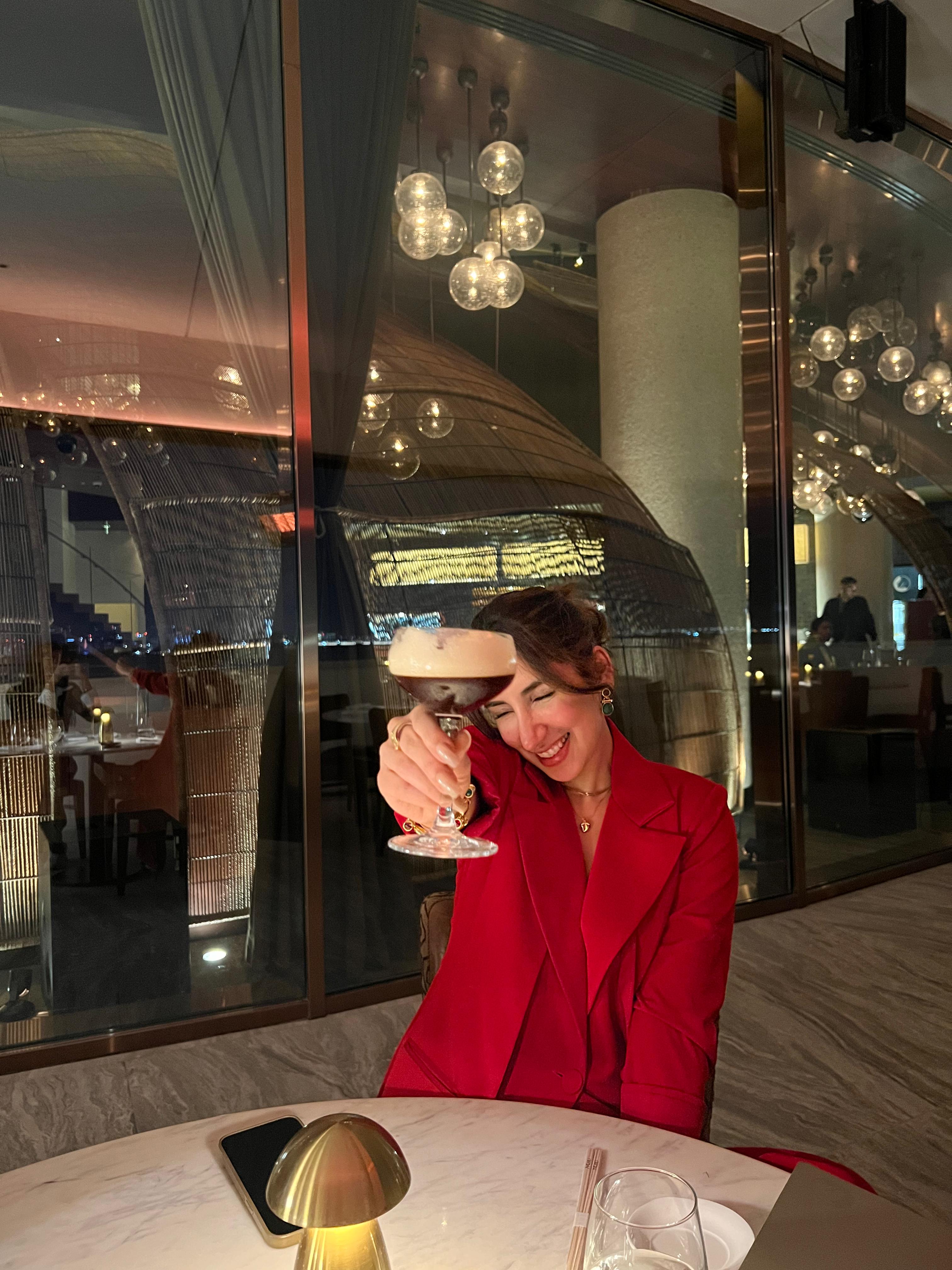 red blazer suit set for women