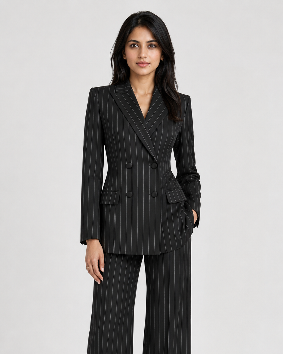 Midnight Elegance Black Power Suit Set (Copy) Beyond Formals