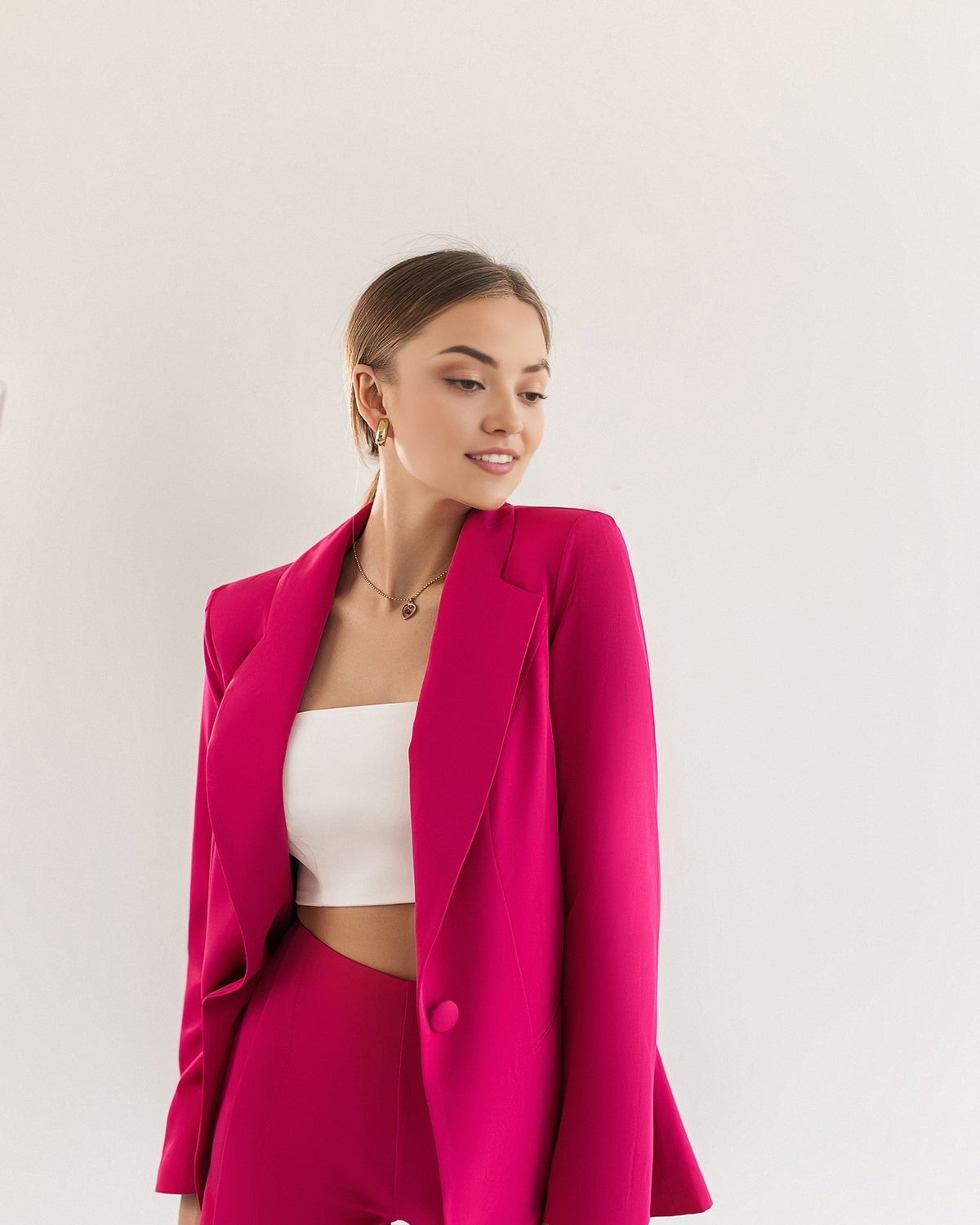 Pink coord set for women