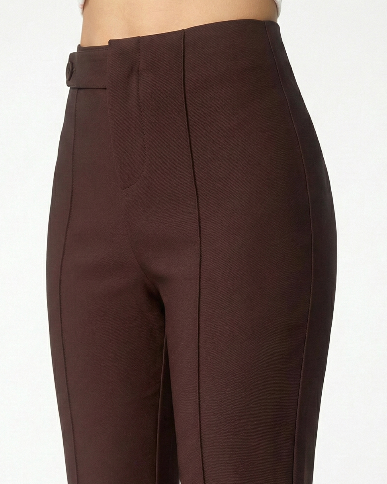 Brown pants on a white background