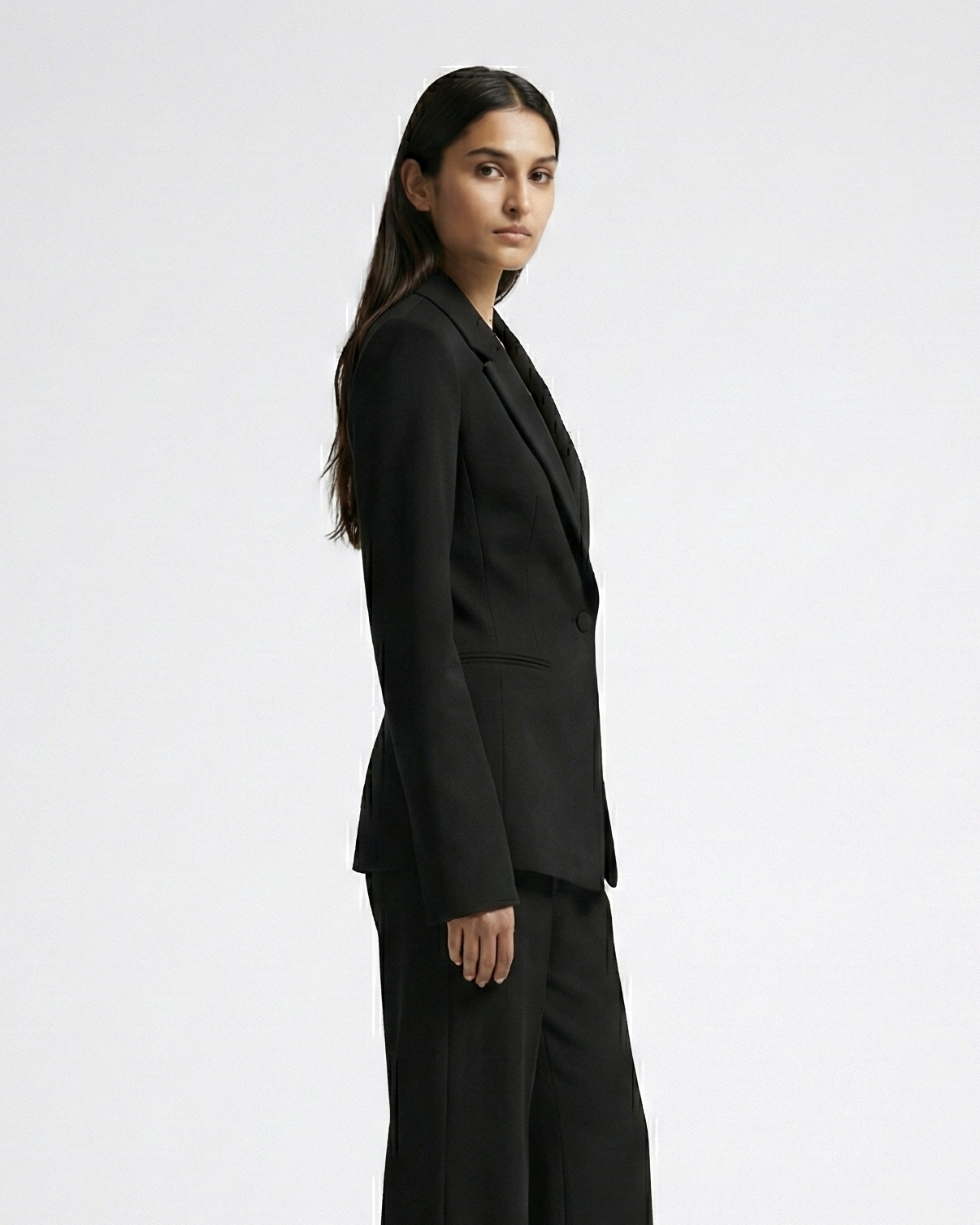 Midnight Elegance Black Power Suit Set Beyond Formals