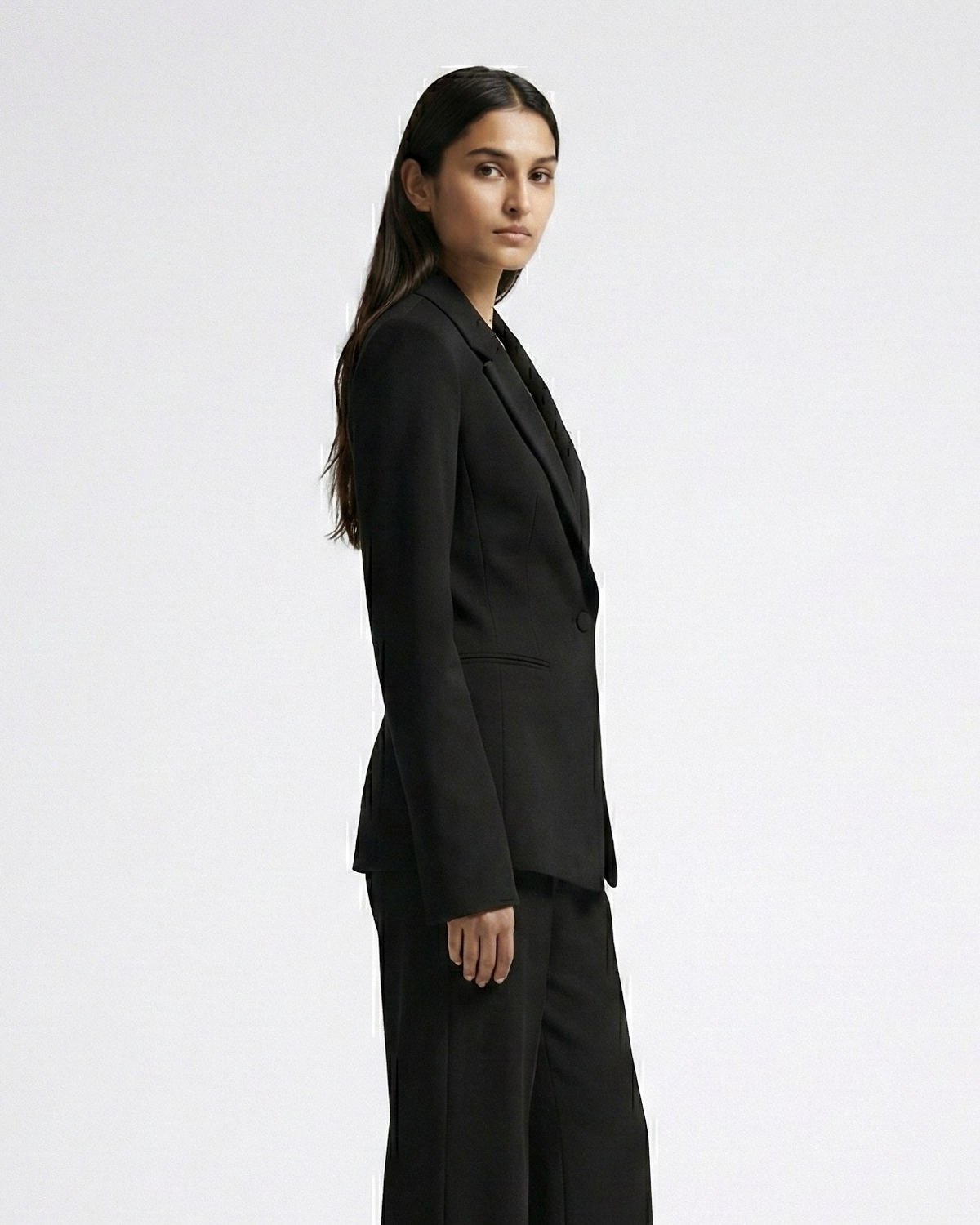 Midnight Elegance Black Power Suit Set Beyond Formals