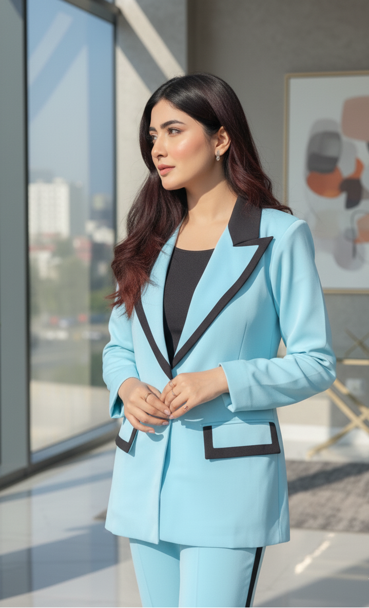 Celeste Turquoise Luxe Suit Set Beyond Formals