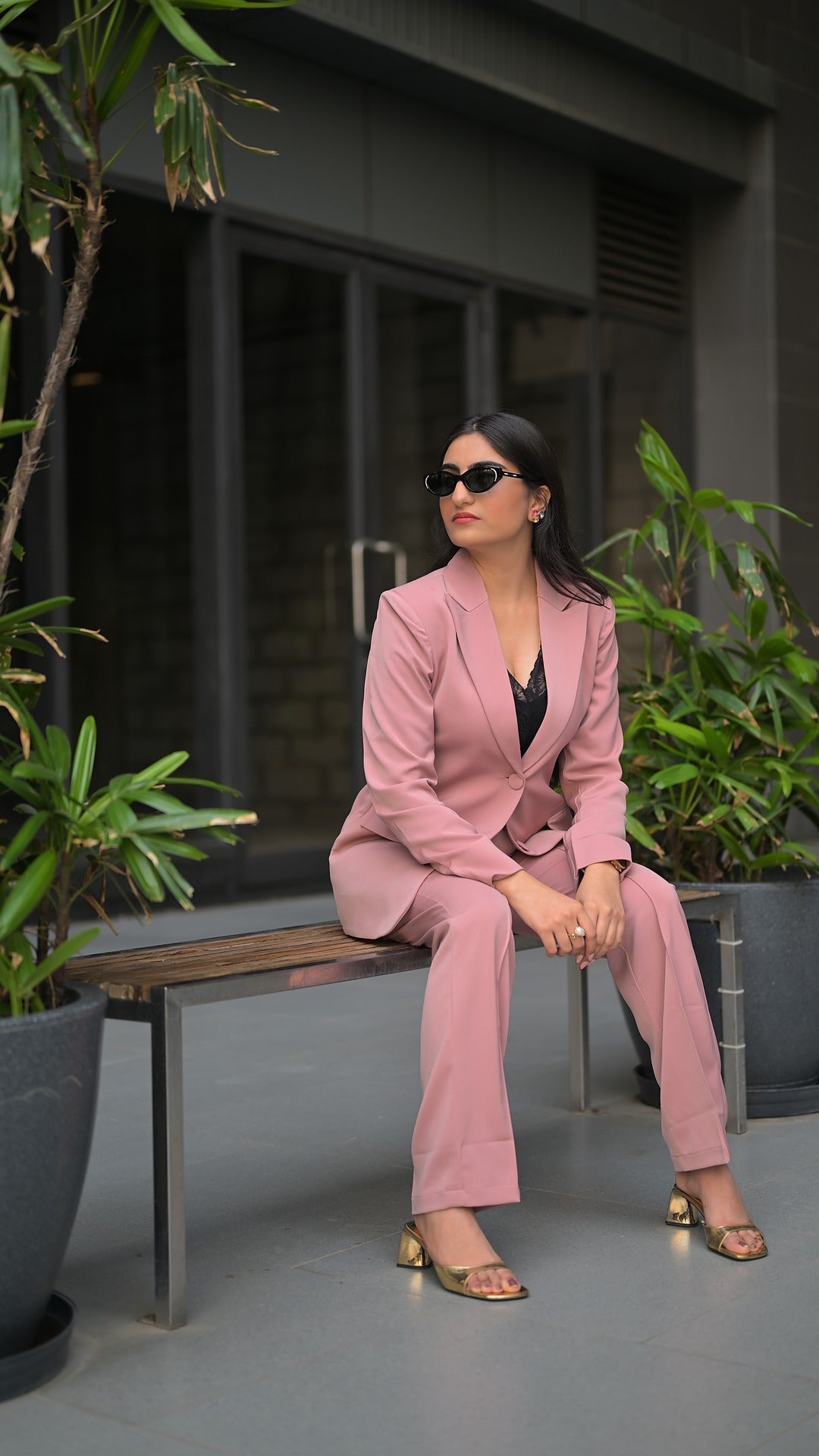 Blush Muse Power Suit Set Beyond Formals