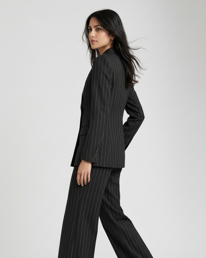 Midnight Elegance Black Power Suit Set (Copy) Beyond Formals