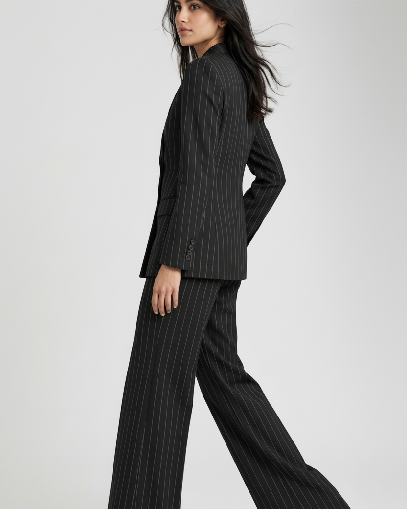 Midnight Elegance Black Power Suit Set (Copy) Beyond Formals