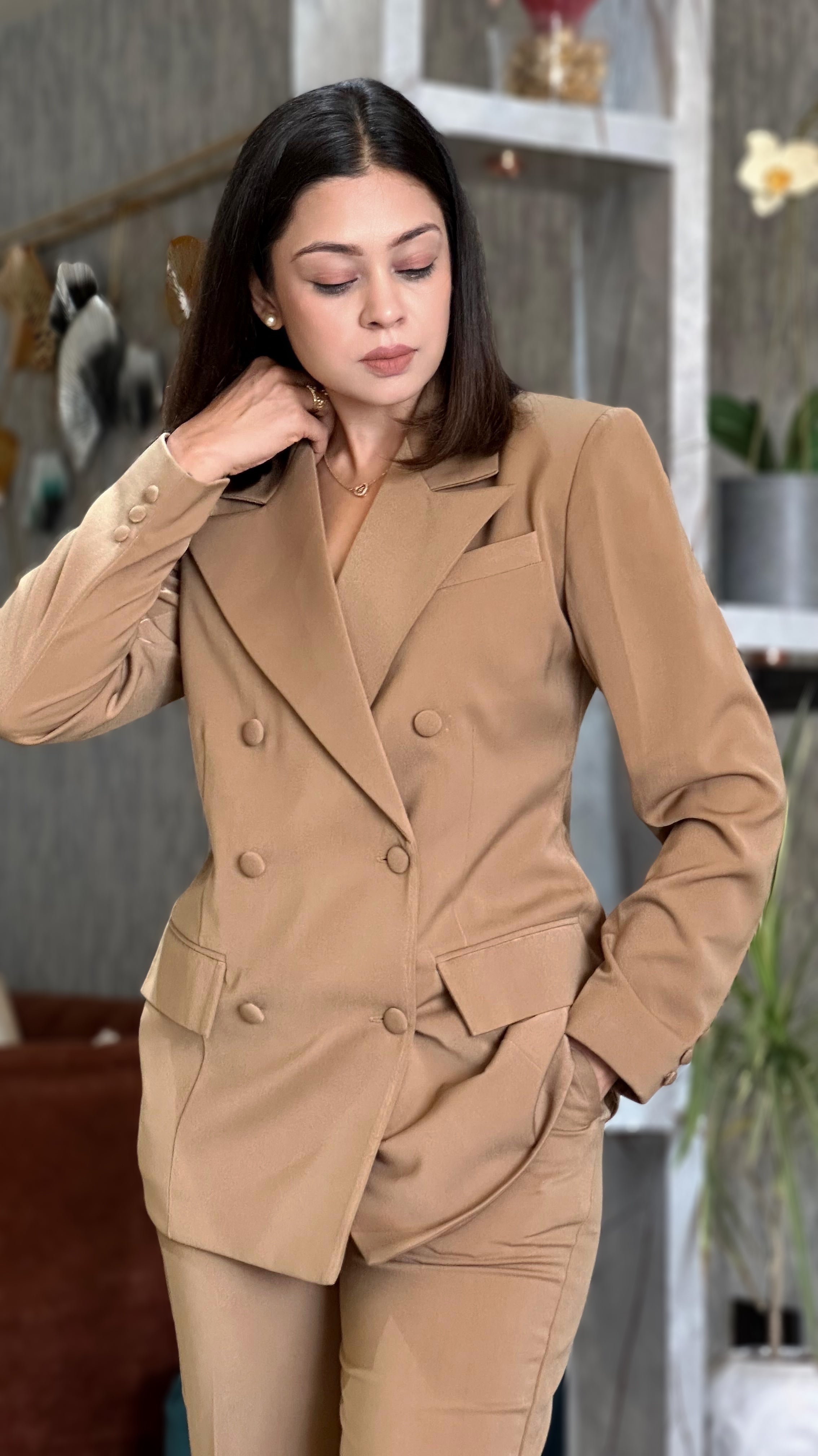 Mocha Muse Blazer 2-Piece Set - Beyond Formals