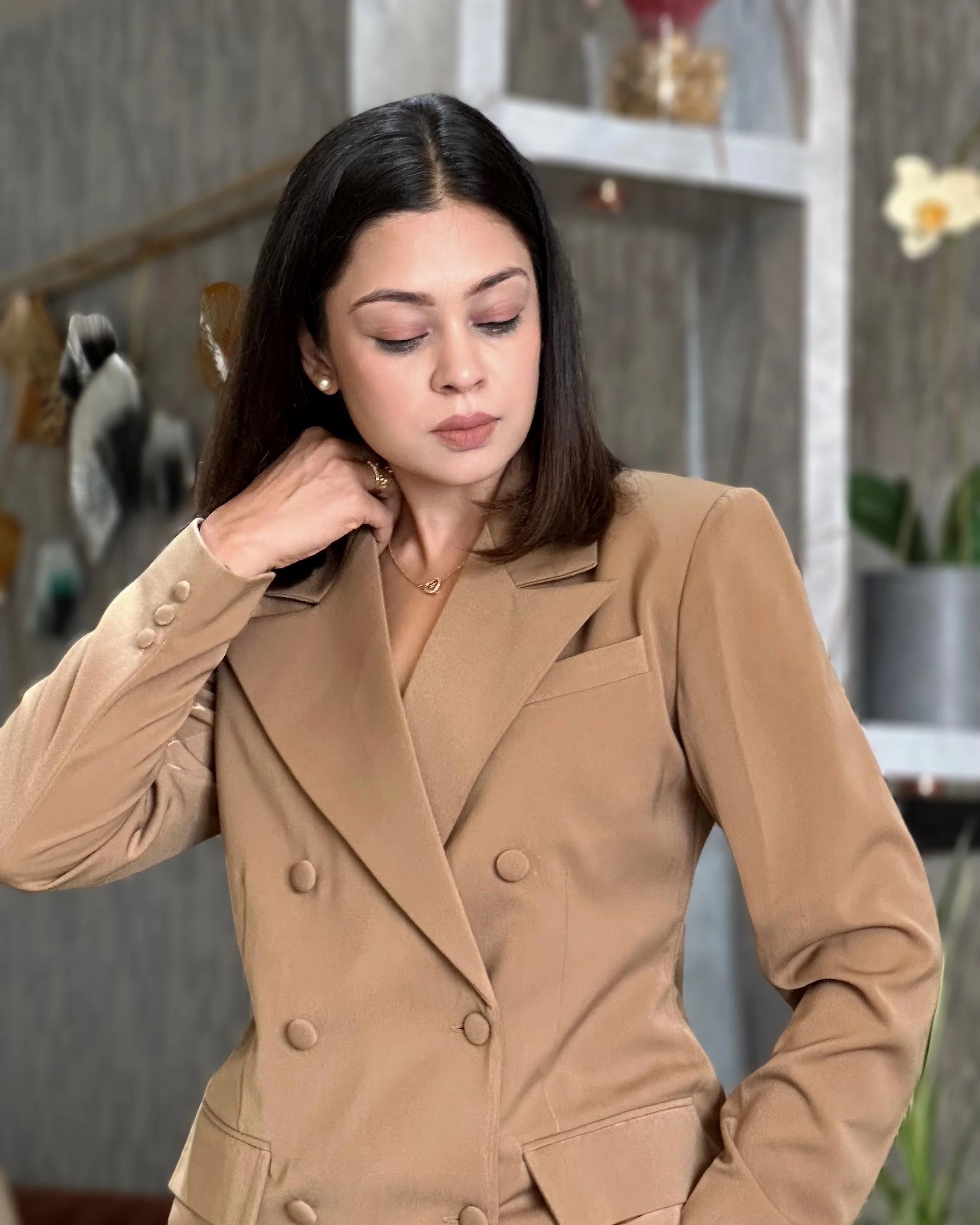 Mocha Muse Blazer 2-Piece Set Beyond Formals