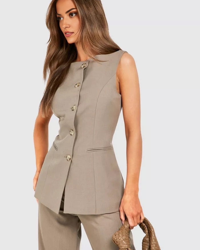 Beige coordset for female