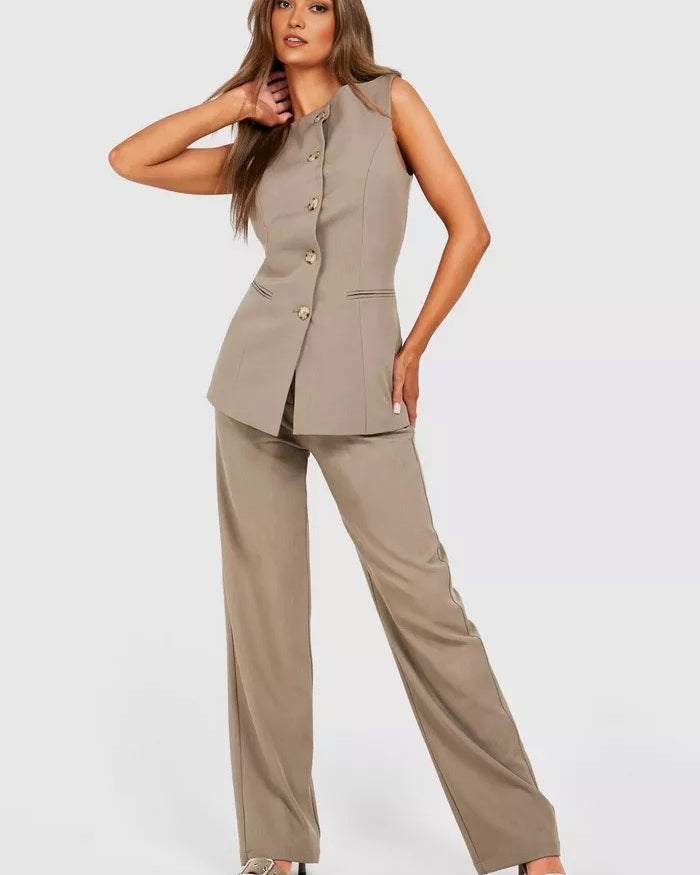 Beige coordset for women