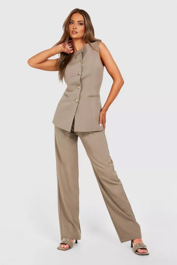 Beige coordset for women