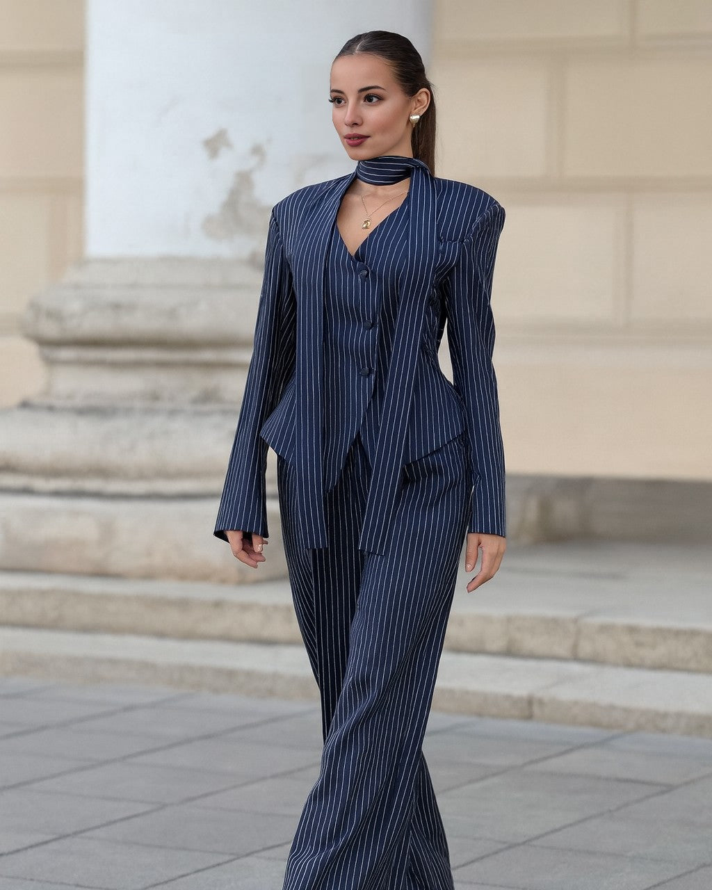 Blue suit set for women