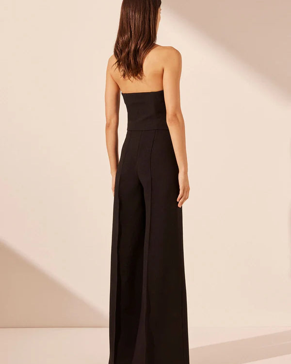 Women's dark brown cropped bustier for semi-formal occasions.