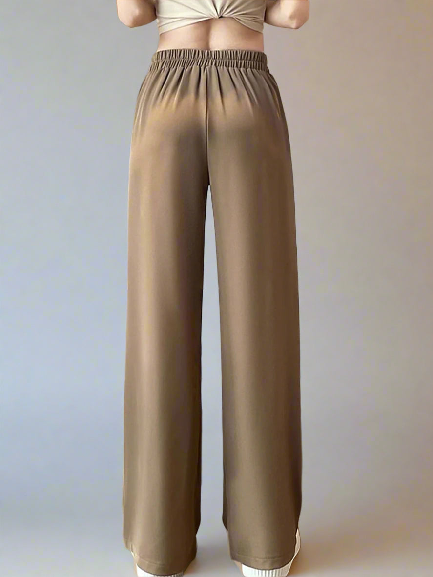 brown trouser with a relaxed fit for versatile wear.