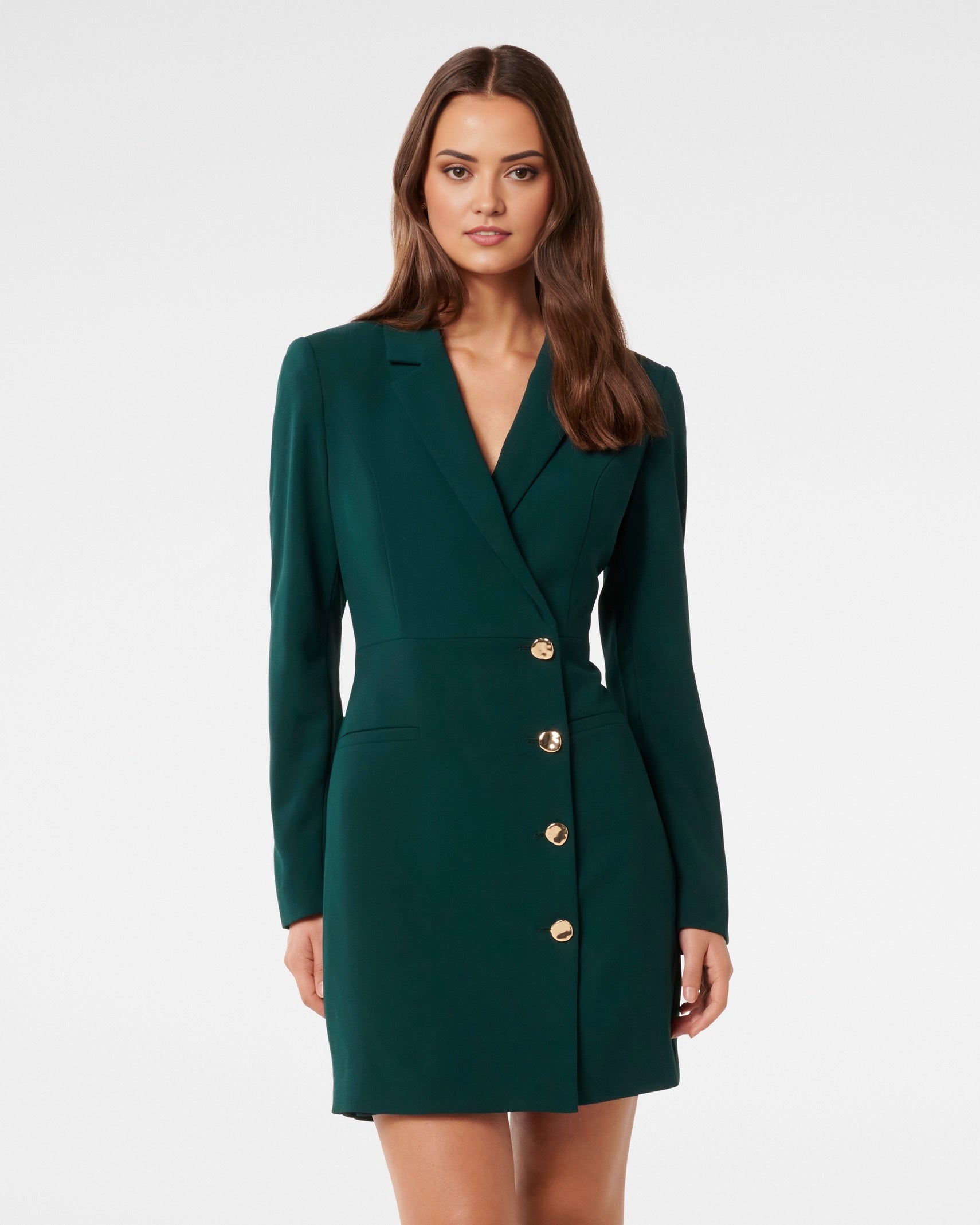 The Green Sovereign Blazer Dress - Beyond Formals