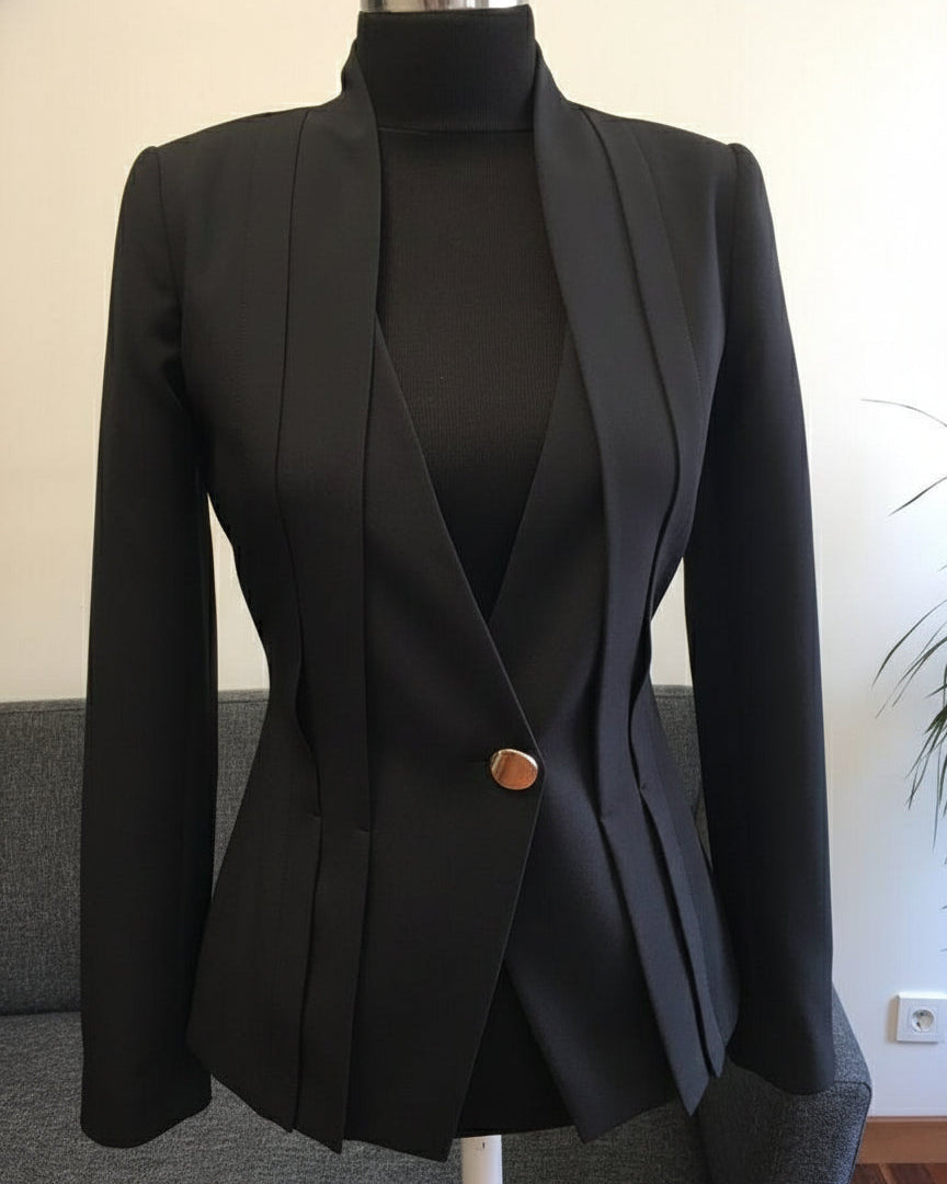 Black Scuba Power Suit Set Beyond Formals