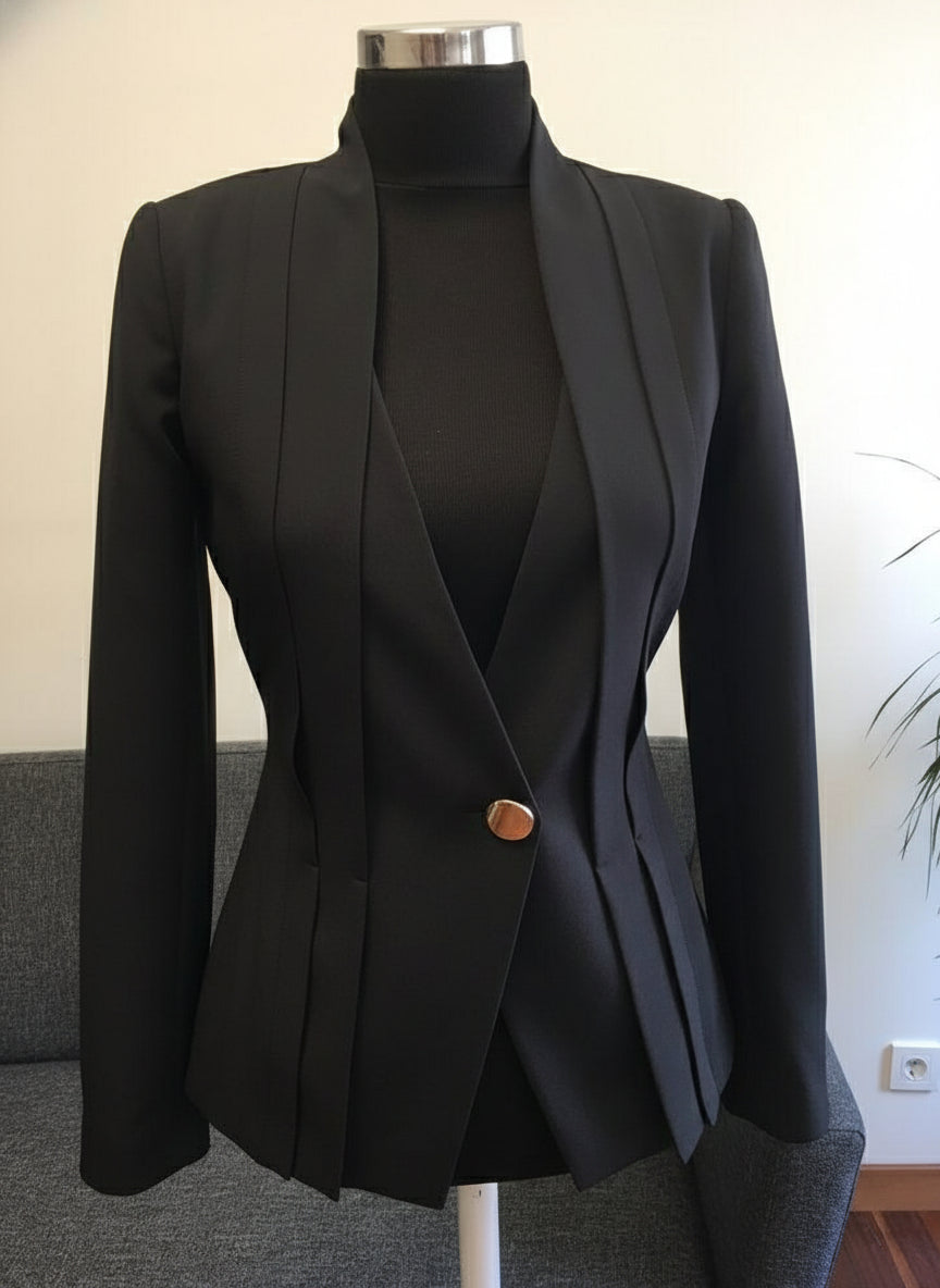 Black Scuba Power Suit Set Beyond Formals