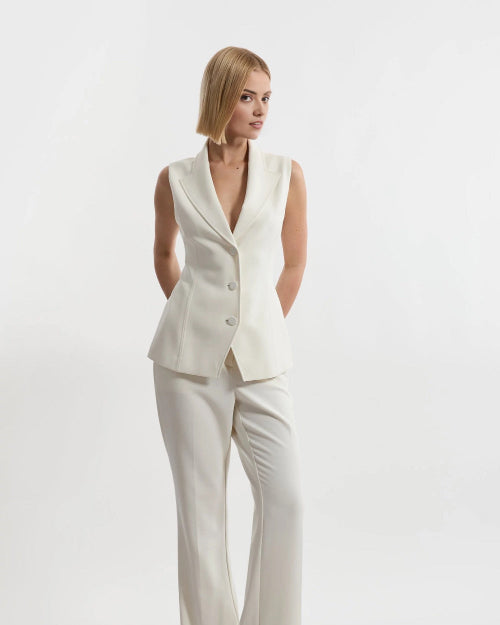 white coord set for women