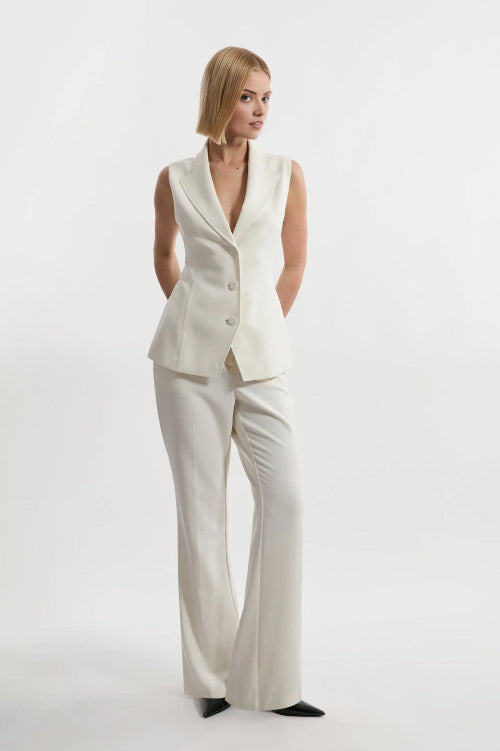 white coord set for women