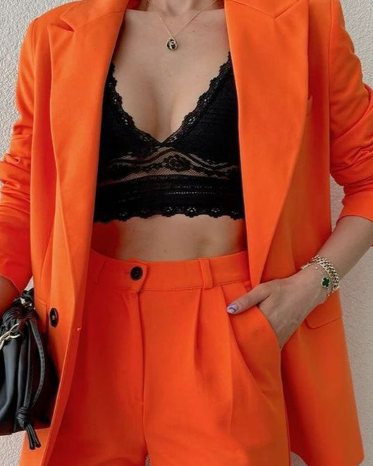 Orange Sunburst Blazer - Beyond Formals