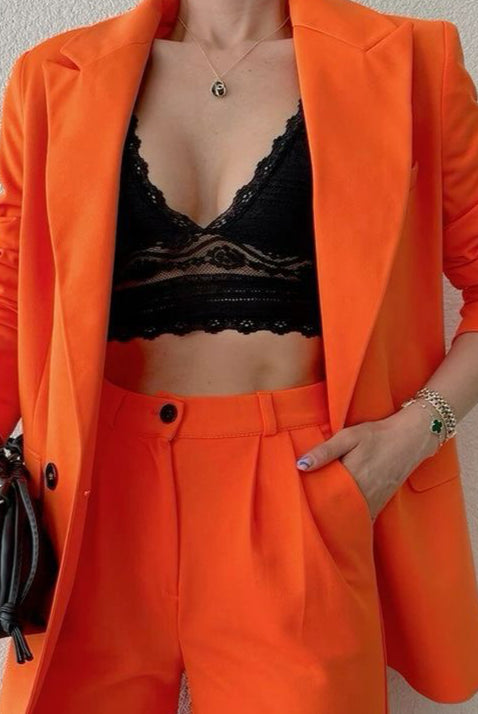 Orange Sunburst Blazer - Beyond Formals