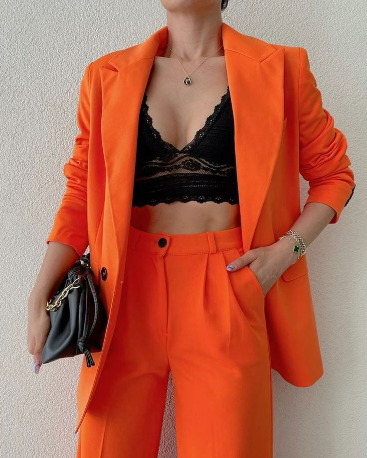 Orange Sunburst Blazer - Beyond Formals