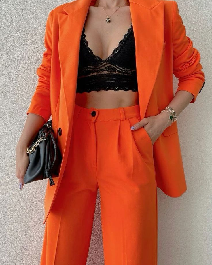 Orange Sunburst Blazer - Beyond Formals