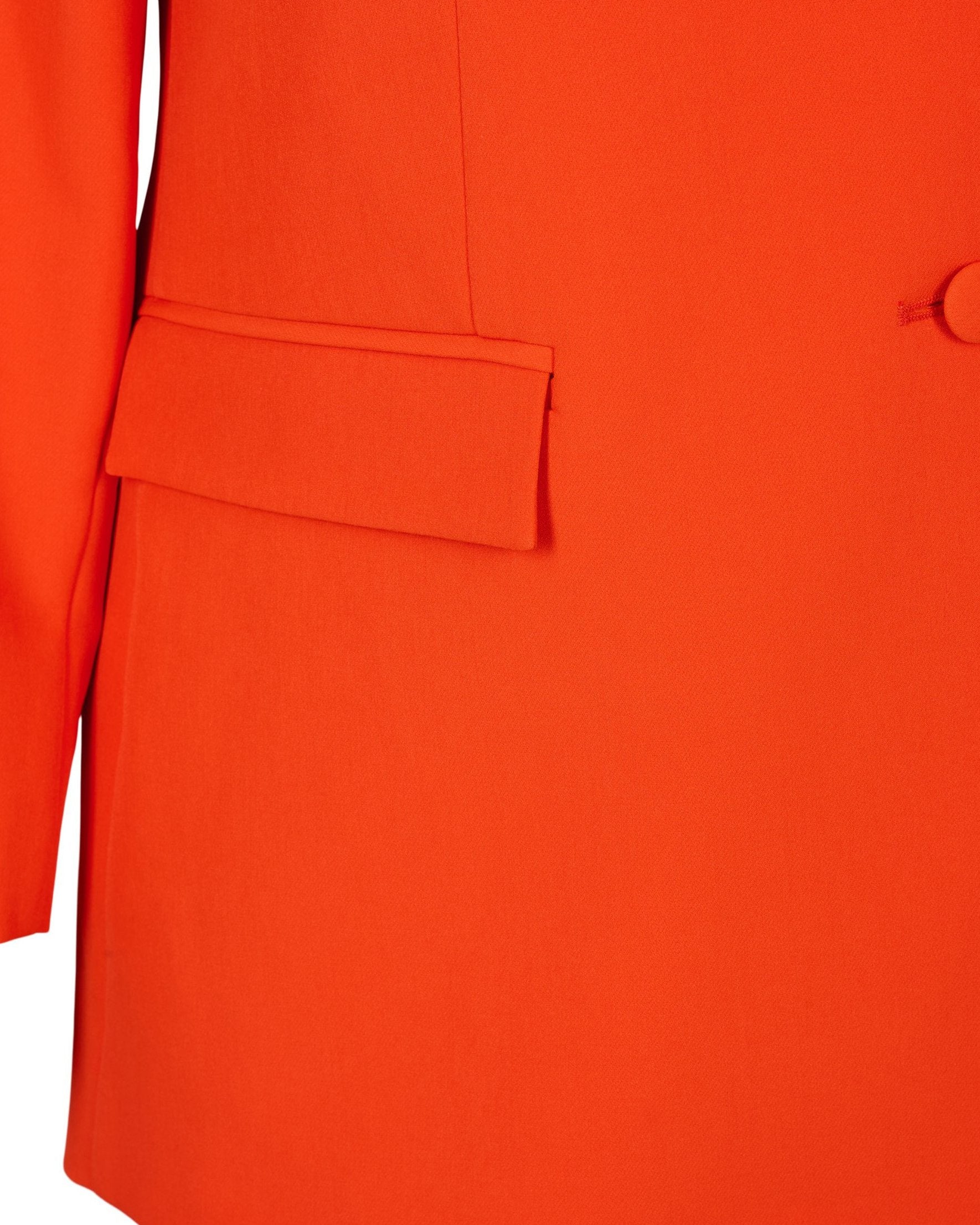 Tangerine Orange Edge Blazer - Beyond Formals
