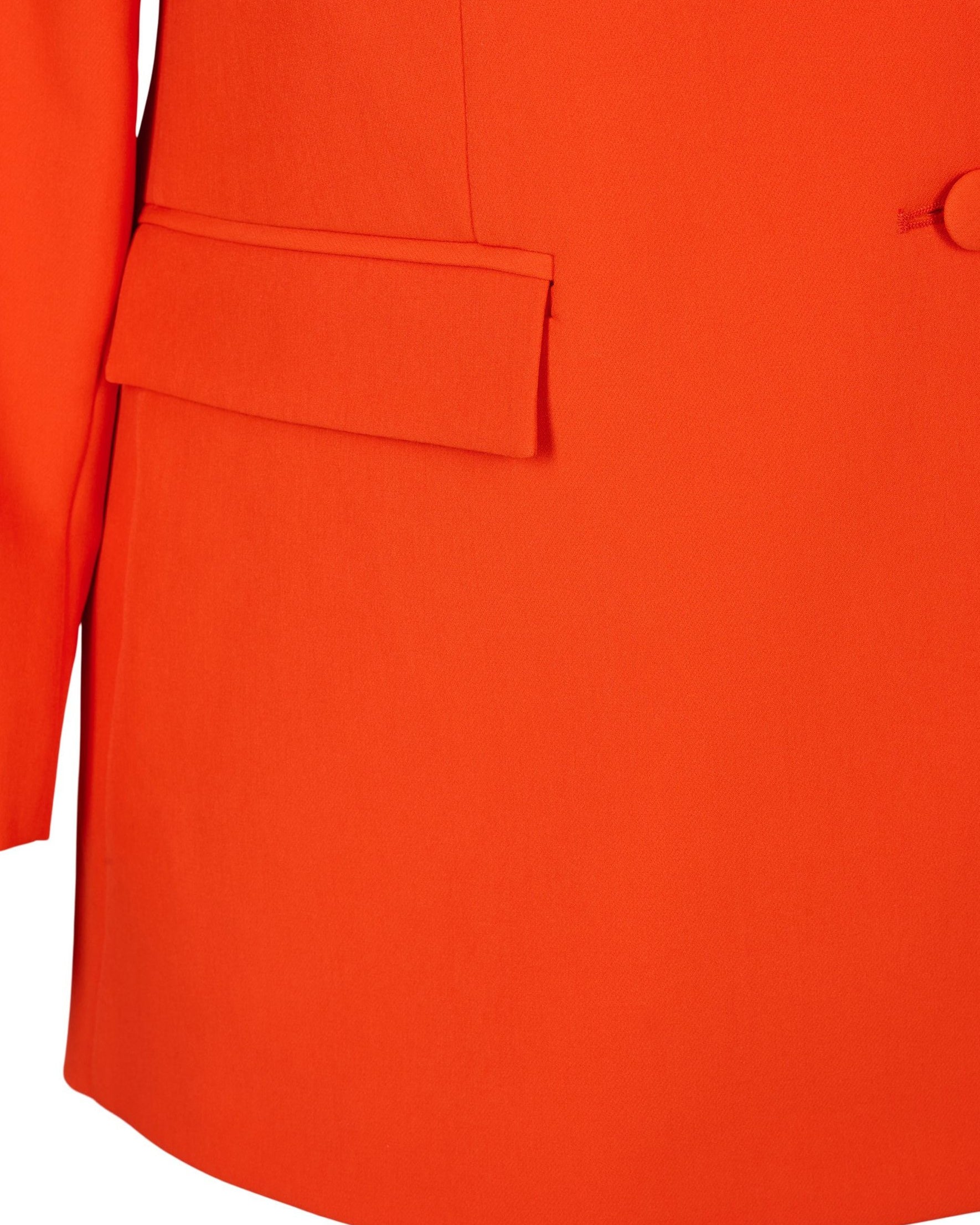 Tangerine Orange Edge Blazer - Beyond Formals