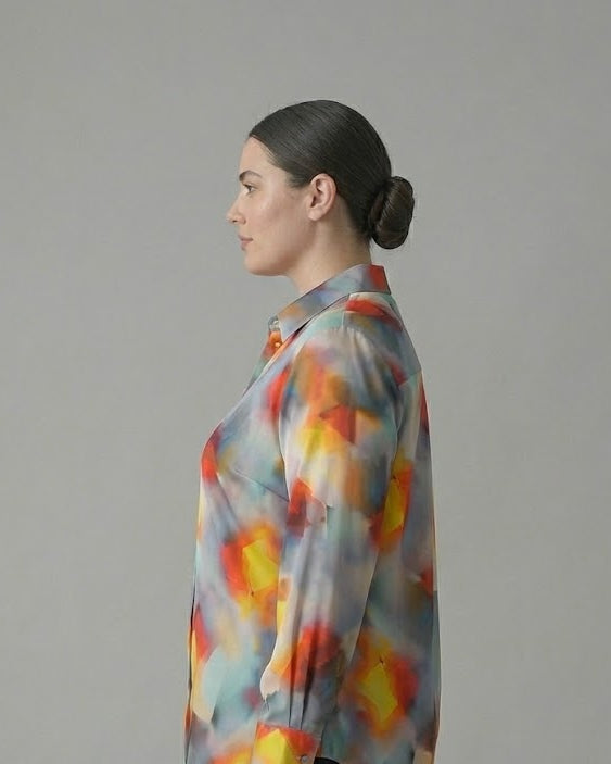 Multicolor Abstract Print Shirt Beyond Formals