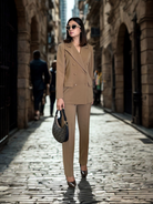 Mocha Muse Blazer 2-Piece Set - Beyond Formals
