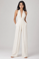 Raven Wide Leg & Backless Halter Jumpsuit Beyond Formals