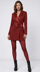 Scarlet Knot Blazer Dress Beyond Formals