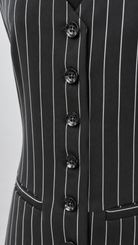 Black Pinstripe Waistcoat & Trouser Set Beyond Formals