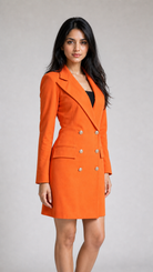 Orange Blazer Dress Beyond Formals
